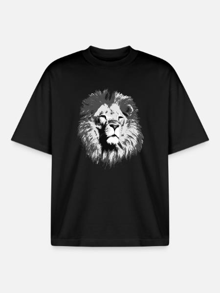 Loewe big cat - Boxy Heavyweight Unisex Organic T-Shirt by Stanley/Stella - black