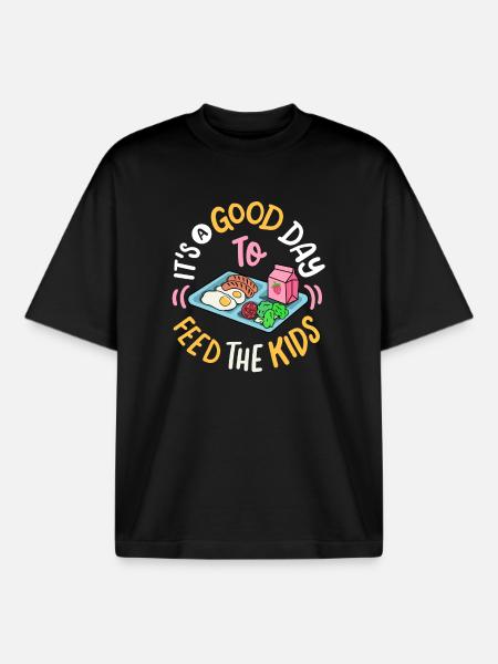 Mitarbeiterin der Cafeteria - Boxy Heavyweight Unisex Organic T-Shirt von Stanley/Stella - Schwarz