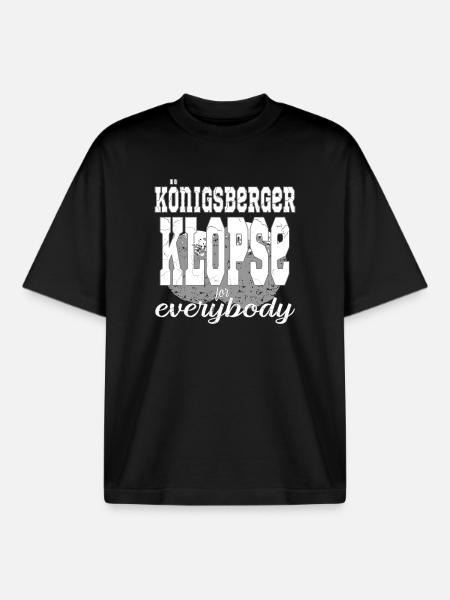Königberger Klopse essen - Boxy Heavyweight Unisex Organic T-Shirt von Stanley/Stella - Schwarz