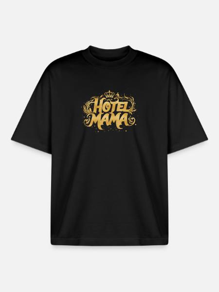 Hotel Mama! - Boxy Heavyweight Unisex Organic T-Shirt von Stanley/Stella - Schwarz