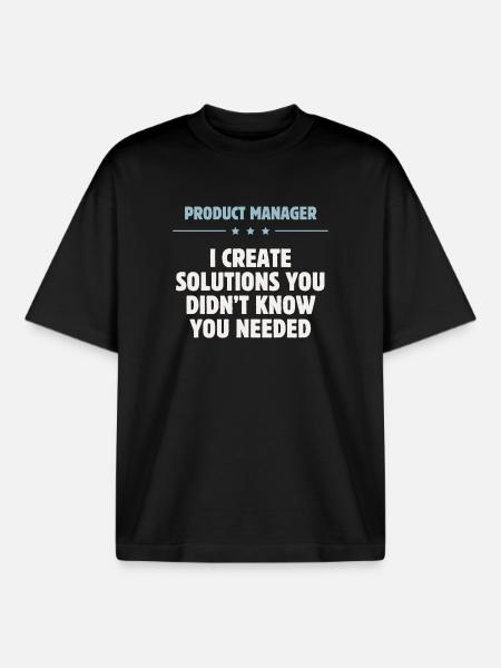 Product Manager - Solutions - Boxy Heavyweight Unisex Organic T-Shirt von Stanley/Stella - Schwarz