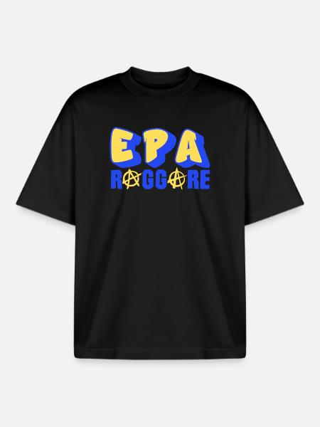 Epa Raggare Punk - Boxy Heavyweight Unisex Organic T-Shirt by Stanley/Stella - black