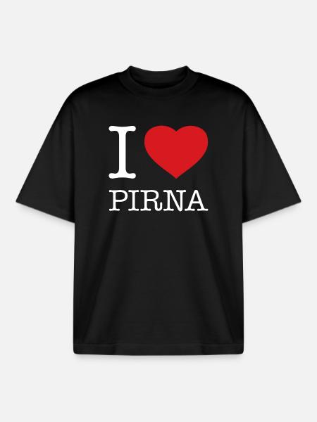 J’ADORE PIRNA - T-shirt unisexe boxy épais biologique Stanley/Stella - noir