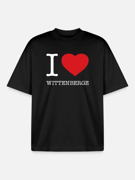 J’ADORE WITTENBERGE - T-shirt unisexe boxy épais biologique Stanley/Stella - noir