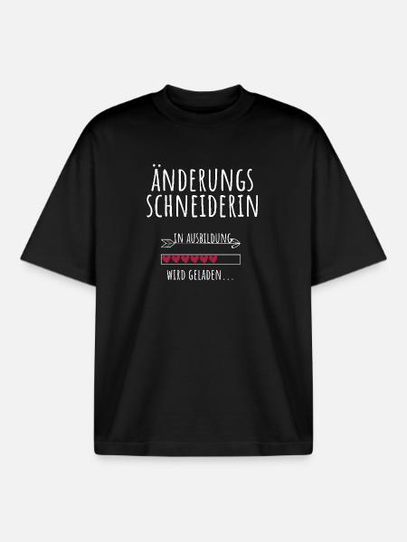 Änderungsschneiderin Ausbildung Beruf Geschenk - Boxy Heavyweight Unisex Organic T-Shirt von Stanley/Stella - Schwarz