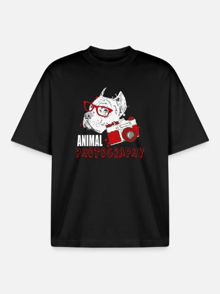 Animal Photography - Boxy Heavyweight Unisex Organic T-Shirt von Stanley/Stella - Schwarz