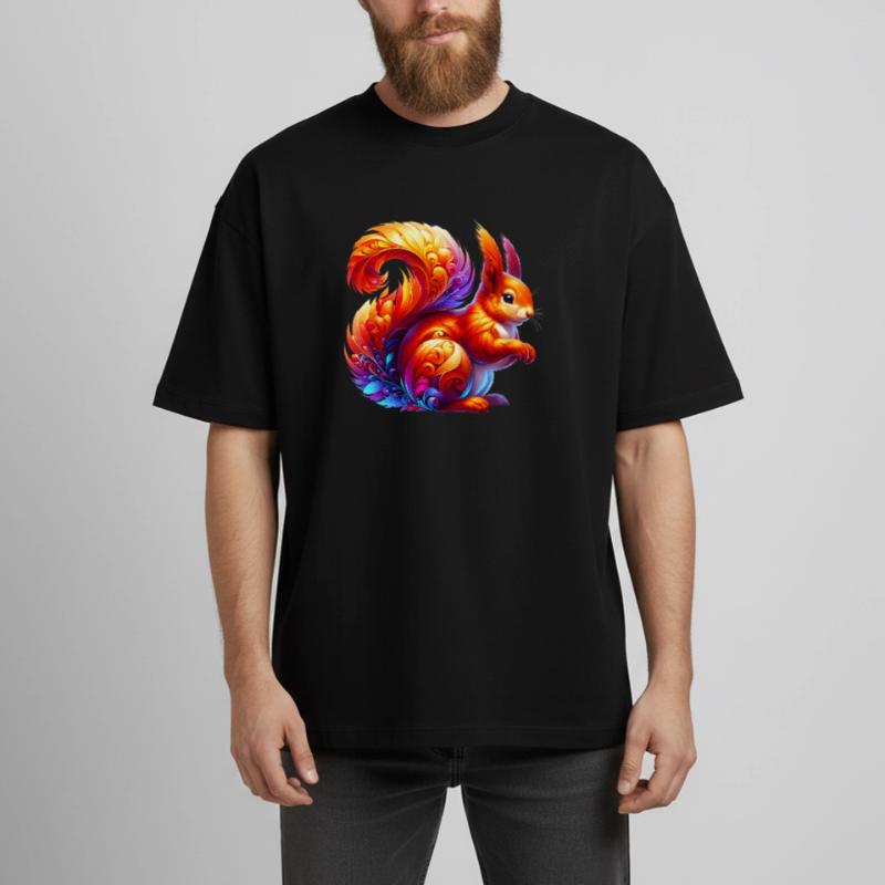 Squirrel Heavyweight Boxy Unisex T-Shirt by Stanley/Stella