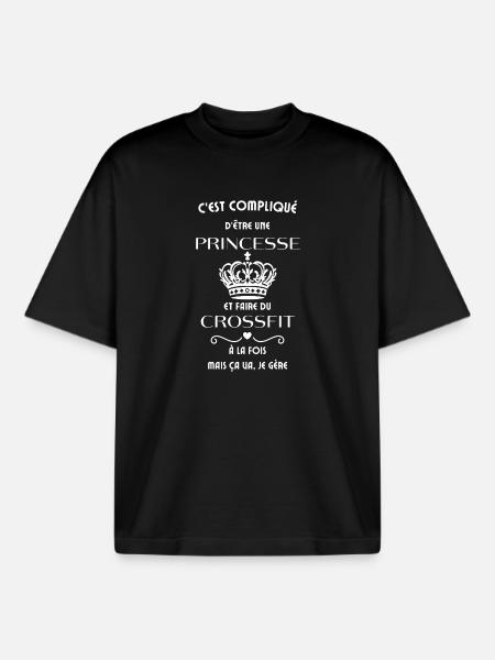 Woman Hilarious Gifts - Boxy Heavyweight Unisex Organic T-Shirt by Stanley/Stella - black