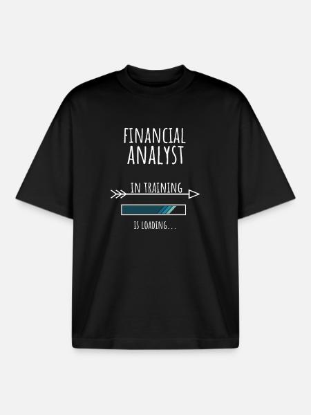 Financial Analyst in Education Profession Gift - Boxy Heavyweight Unisex Organic T-Shirt by Stanley/Stella - black