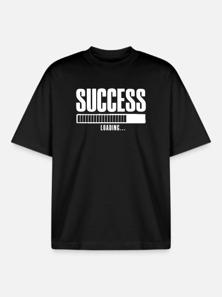 Success Loading Online Business Affiliate - Boxy Heavyweight Unisex Organic T-Shirt by Stanley/Stella - black