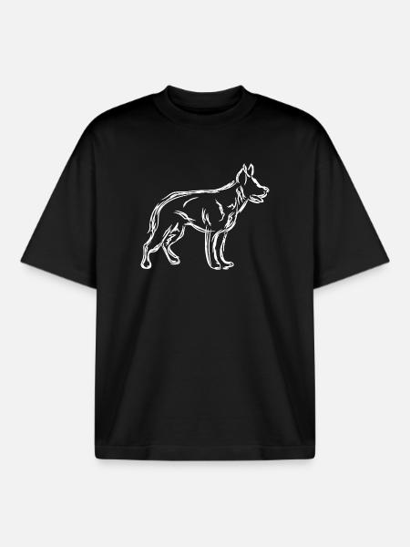 Sheepdog - Boxy Heavyweight Unisex Organic T-Shirt by Stanley/Stella - black