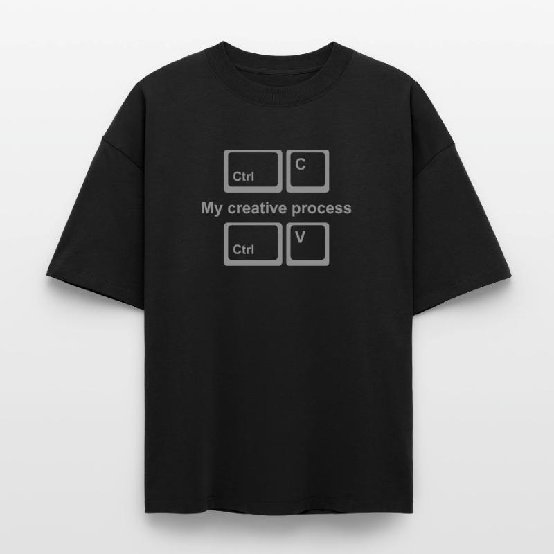 Copy Paste Shirt – Funny Coder & Designer Tee Boxy Heavyweight Unisex Organic T-Shirt von Stanley/Stella