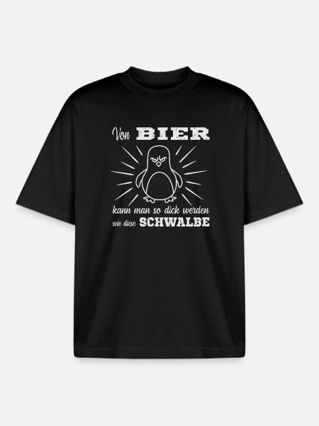 Bier Spruch - Boxy Heavyweight Unisex Organic T-Shirt von Stanley/Stella - Schwarz