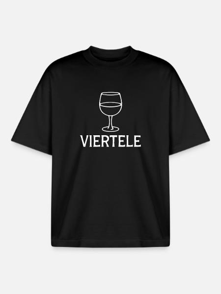 Viertele Typisch Schwäbisch - Boxy Heavyweight Unisex Organic T-Shirt von Stanley/Stella - Schwarz