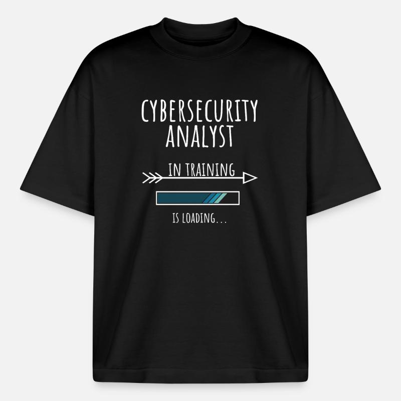 Cybersecurity Analyst Geschenk Beruf Ausbildung - Boxy Heavyweight Unisex Organic T-Shirt von Stanley/Stella - Schwarz