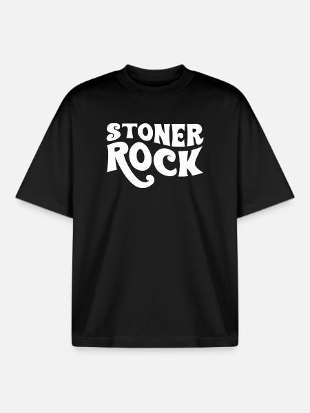 Stoner Rock Typografie-Design - Boxy Heavyweight Unisex Organic T-Shirt von Stanley/Stella - Schwarz