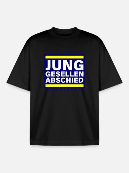 Bachelor party Jga saying - Boxy Heavyweight Unisex Organic T-Shirt by Stanley/Stella - black