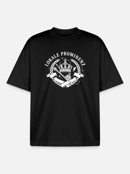 Local celebrities - Boxy Heavyweight Unisex Organic T-Shirt by Stanley/Stella - black