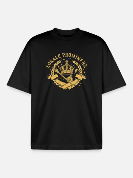 Local celebrities - Boxy Heavyweight Unisex Organic T-Shirt by Stanley/Stella - black