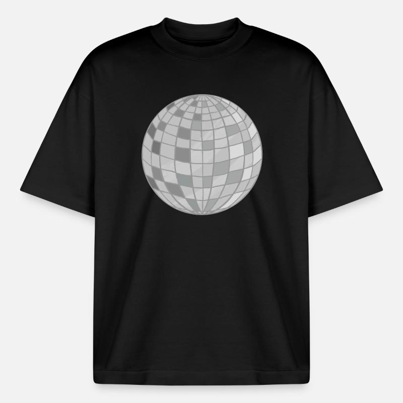 Conception de boule disco - T-shirt unisexe épais coupe boxy Stanley/Stella - noir