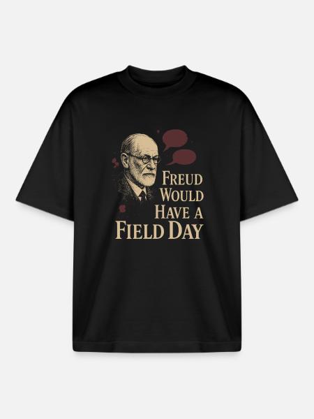 Future psychologist diagnose me - Boxy Heavyweight Unisex Organic T-Shirt by Stanley/Stella - black