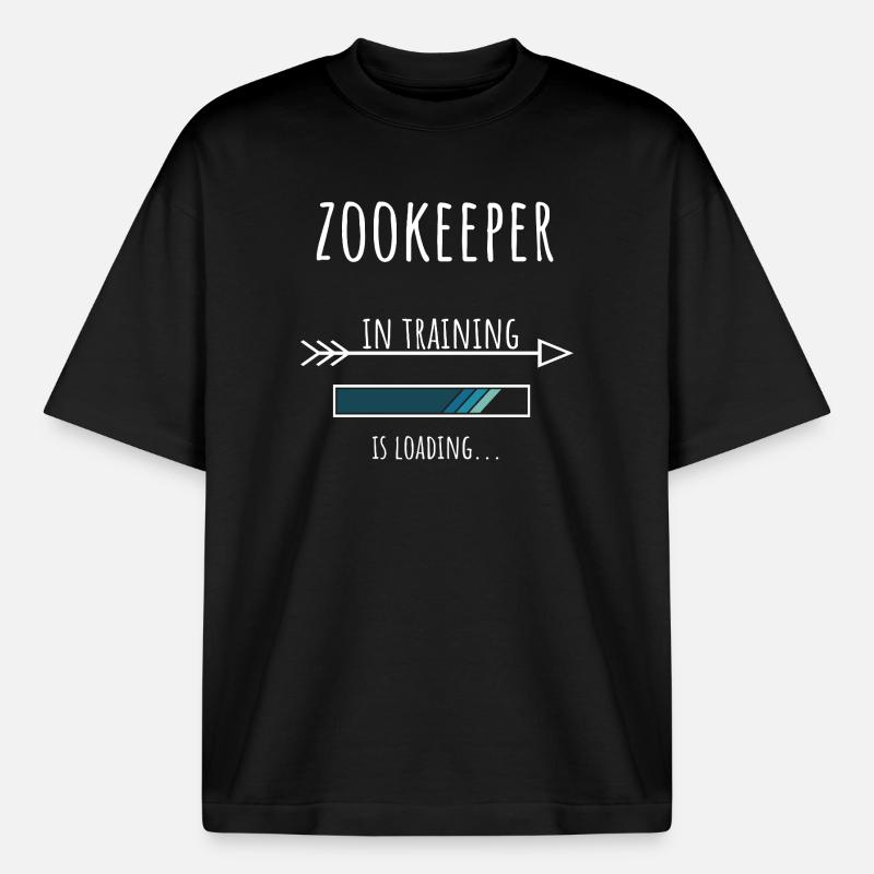 Zookeeper Geschenk Beruf Ausbildung Tierpfleger - Boxy Heavyweight Unisex Organic T-Shirt von Stanley/Stella - Schwarz