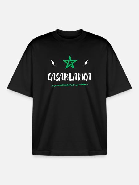 Casablanca Etoile Du Maroc - Boxy Heavyweight Unisex Organic T-Shirt von Stanley/Stella - Schwarz