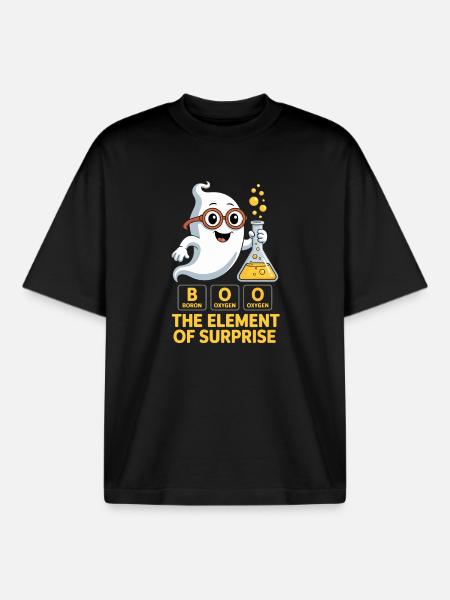 Halloween Chemie Laboratorium Humor - Unisex boxy heavyweight biologisch T-shirt Stanley/Stella - zwart