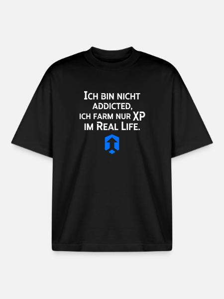 Farm XP Im Real Life - Boxy Heavyweight Unisex Organic T-Shirt von Stanley/Stella - Schwarz
