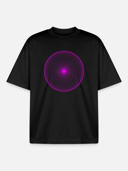 NeonSpirale Torus - Boxy Heavyweight Unisex Organic T-Shirt von Stanley/Stella - Schwarz