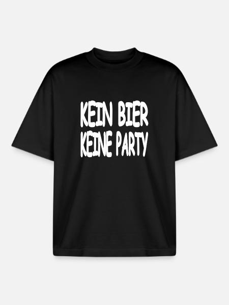 Bier - Boxy Heavyweight Unisex Organic T-Shirt von Stanley/Stella - Schwarz