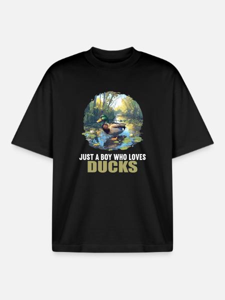 Canards Canard - T-shirt unisexe boxy épais biologique Stanley/Stella - noir