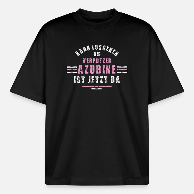 Plasterer Trainee Training Apprenticeship Plasterer - Boxy Heavyweight Unisex Organic T-Shirt by Stanley/Stella - black