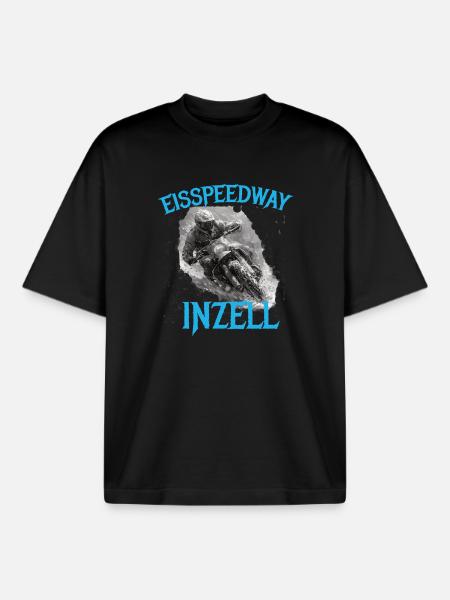 Eisspeedway Inzell – Motorsport Design für Fans - Boxy Heavyweight Unisex Organic T-Shirt by Stanley/Stella - black