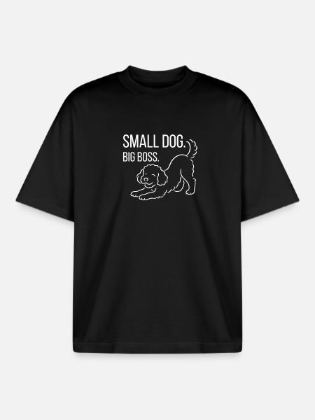 Zwergpudel, Malti-poo oder Königspudel - Boxy Heavyweight Unisex Organic T-Shirt von Stanley/Stella - Schwarz