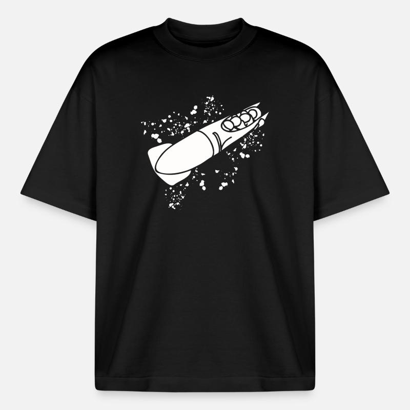 Bobsleigh Bobsleigh Four-man Bobsleigh - Boxy Heavyweight Unisex Organic T-Shirt by Stanley/Stella - black
