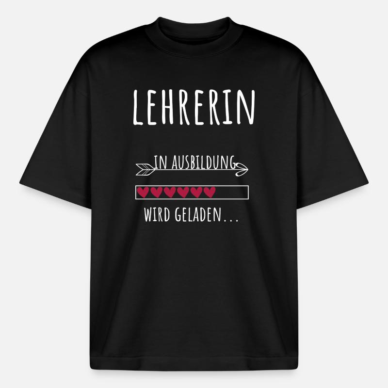Lehramt Studentin Beruf Ausbildung Lehrerin - Boxy Heavyweight Unisex Organic T-Shirt von Stanley/Stella - Schwarz