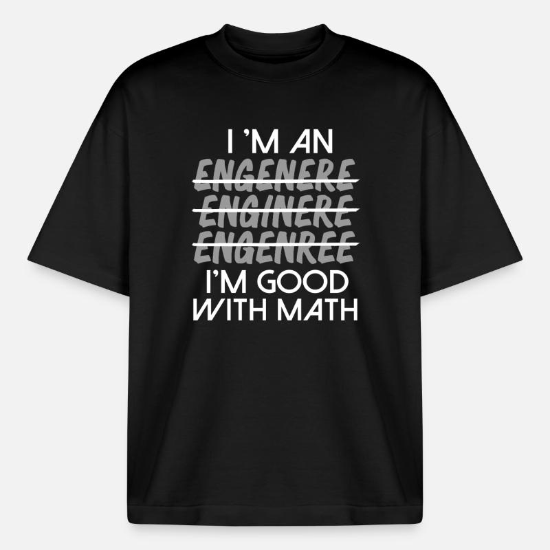 Math Math Math Teacher Mathematician - Boxy Heavyweight Unisex Organic T-Shirt by Stanley/Stella - black