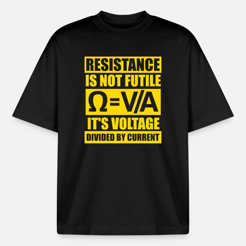 Physics Physicist Physics Student Physics Teacher - Heavyweight Boxy Unisex T-Shirt by Stanley/Stella - black