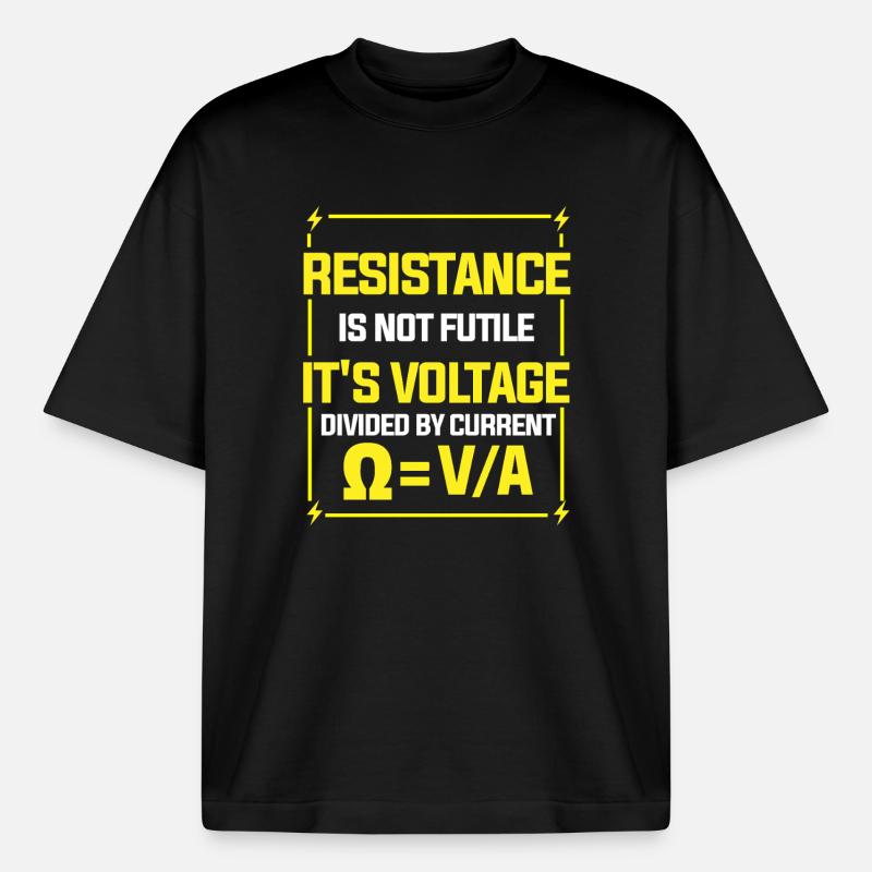 Physics Physicist Physics Student Physics Teacher - Heavyweight Boxy Unisex T-Shirt by Stanley/Stella - black