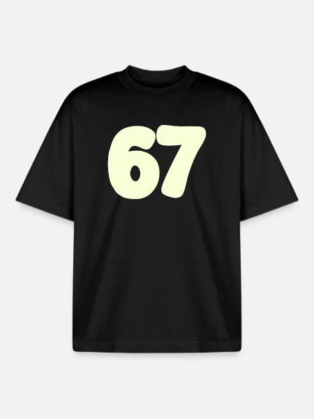 67 - Boxy Heavyweight Unisex Organic T-Shirt von Stanley/Stella - Schwarz