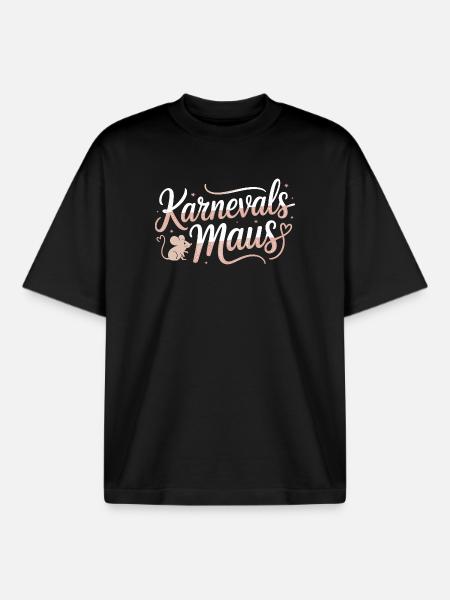 Carnival Mouse Cologne Carnival Mouse - Boxy Heavyweight Unisex Organic T-Shirt by Stanley/Stella - black