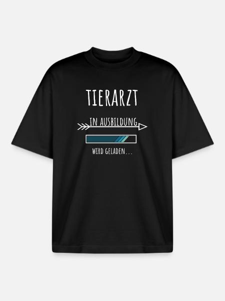 Tiermedizin Studium Beruf Ausbildung Tierarzt - Boxy Heavyweight Unisex Organic T-Shirt von Stanley/Stella - Schwarz