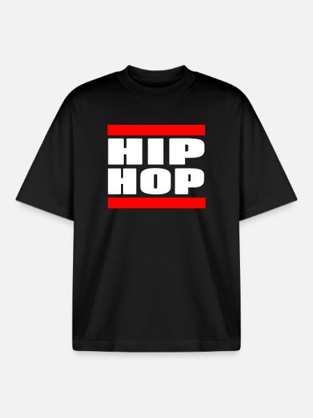 Beat Flow Culture Urban Sound Expression - Boxy Heavyweight Unisex Organic T-Shirt by Stanley/Stella - black