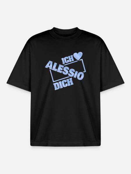 Alessio als Couple - Boxy Heavyweight Unisex Organic T-Shirt von Stanley/Stella - Schwarz