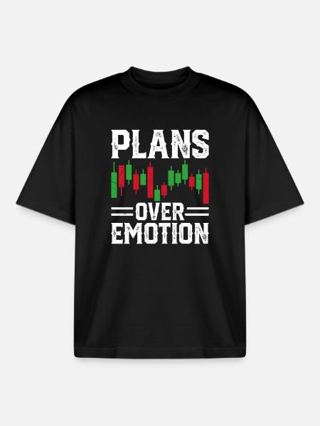 Graphique boursier Trading Crypto Marché boursier - T-shirt unisexe boxy épais biologique Stanley/Stella - noir