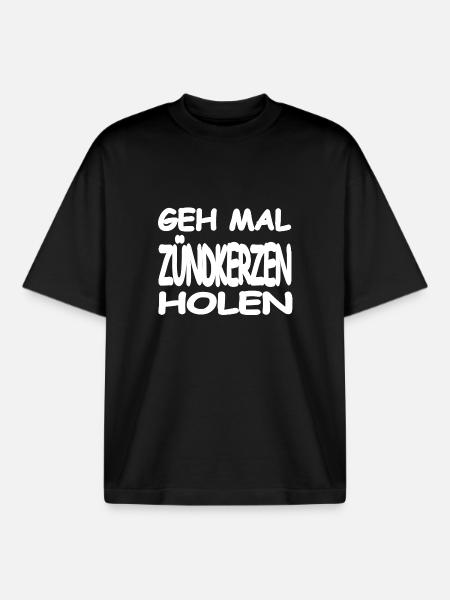 Zündkerzen - Boxy Heavyweight Unisex Organic T-Shirt von Stanley/Stella - Schwarz