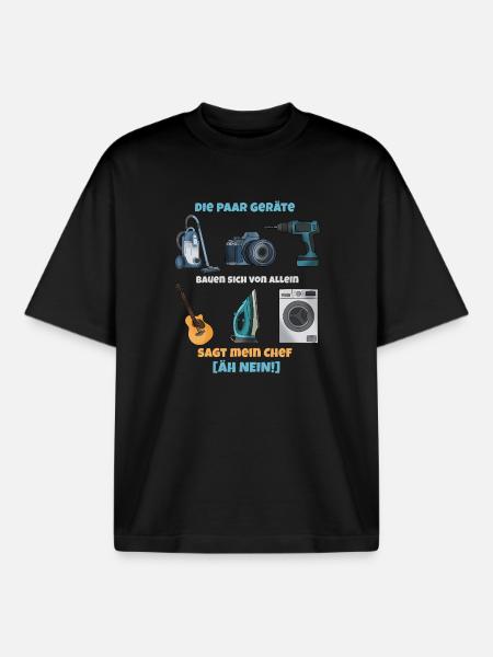 Gadgets Bande: Chef hat Unreht - Boxy Heavyweight Unisex Organic T-Shirt von Stanley/Stella - Schwarz