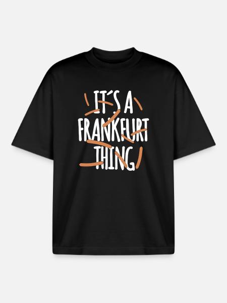 It's a Frankfurt Thing - Boxy Heavyweight Unisex Organic T-Shirt by Stanley/Stella - black