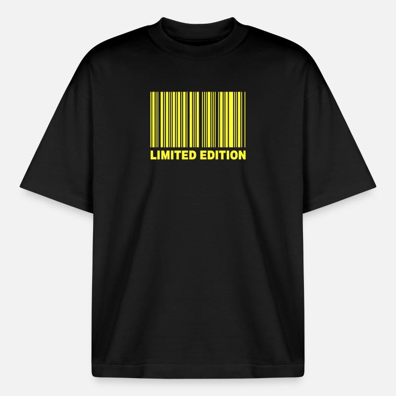 ÉDITION LIMITÉE - CODE-BARRES - T-shirt unisexe épais coupe boxy Stanley/Stella - noir
